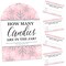 Big Dot of Happiness Pink Winter Wonderland Holiday Snowflake Birthday Party and Baby Shower Game - 1 Stand and 40 Cards - Candy Guessing Game